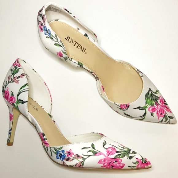 JustFab Shoes - Just Fab Zoe Floral Print Pumps - 9.5